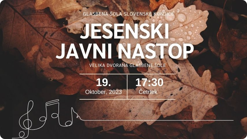 Jesenski javni nastop
